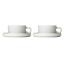 Blomus - Pilar Teetasse mit Untertasse, moonbeam (4-tlg.)