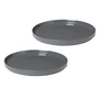 Blomus - Pilar Teller (flach), pewter (2er-Set)	