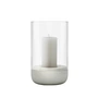 Blomus - Calma Windlicht, Ø 12 cm, klar / hellgrau