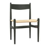 Carl Hansen - CH36 Chair, Buche soft grün lackiert / Naturgeflecht