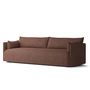 Audo - Offset Sofa, 3-Sitzer, bordeaux (Audo Bouclé 08)
