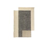 ferm Living - Counter Teppich, 140 x 200 cm, charcoal / off-white