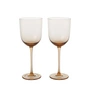 Ferm Living - Host Weißweinglas, blush (2er-Set)