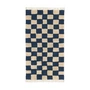 Ferm Living - Mara Teppich waschbar, 90 x 150 cm, deep blue / warm sand