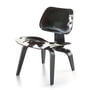 Vitra - LCW Stuhl, Esche schwarz, Kuhfell schwarz / weiß