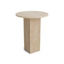 Norr11 - Soho Beistelltisch Ø 40 x H 50 cm; Travertin natur