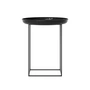 Norr11 - Duke Beistelltisch, Ø 45 x H 52 cm, lacquered obsidian