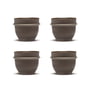 Serax - Dune Espressotasse by Kelly Wearstler, Slate / braun (4er-Set)