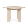 Ferm Living - Bevel Tisch, Ø 117 x H 73 cm, Buche weiß geölt