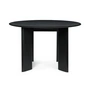 Ferm Living - Bevel Tisch, Ø 117 x H 73 cm, Buche schwarz geölt