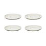 Serax - Zuma Untertasse zur Espressotasse by Kelly Wearstler, Ø 10,5 cm, Salt / weiß (4er-Set)