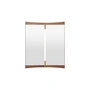 Gubi - Vanity 2 Wandspiegel, 69 x 58 cm, Walnuss