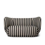 Ferm Living - Rico Sofa, 2-Sitzer, sand / schwarz (Louisana)