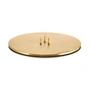 ester & erik - Kerzenhalter für Spitzkerzen, ⌀ 12 cm, gold / matt