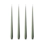 ester & erik - Spitzkerze, 24 cm, No. 70, green soil / matt (4er-Set)