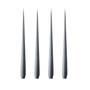 ester & erik - Spitzkerze, 24 cm, No. 74, dark slate / matt (4er-Set)
