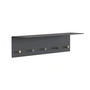 Frost - Unu Wandgarderobe 60 x 15 x 15 cm, schwarz matt / gold poliert