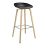 Hay - About A Stool AAS 32 H 85 cm, Eiche geseift / Edelstahl / black 2.0