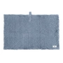 The Organic Company - Big Waffle Badematte, 55 x 80 cm, grau blau