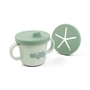 Done by Deer - Foodie Snack & Trinkbecher Set, Croco, grün (2er-Set)