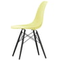 Vitra - Eames Plastic Side Chair DSW RE, Ahorn schwarz / citron (Filzgleiter basic dark)