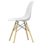 Vitra - Eames Plastic Side Chair DSW RE, Ahorn gelblich / baumwollweiß (Filzgleiter basic dark)