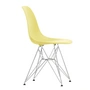 Vitra - Eames Plastic Side Chair DSR RE, verchromt / citron (Filzgleiter basic dark)