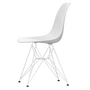 Vitra - Eames Plastic Side Chair DSR RE, weiß / baumwollweiß (Filzgleiter basic dark)