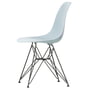 Vitra - Eames Plastic Side Chair DSR RE, basic dark / eisgrau (Filzgleiter basic dark)