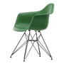 Vitra - Eames Plastic Armchair DAR RE, basic dark / smaragd (Filzgleiter basic dark)
