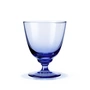 Holmegaard - Flow Trinkglas mit Fuß 35 cl, dunkelblau