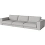 Bolia - Noora Modulsofa 3-Sitzer 350 x 127 cm, Nantes hellgrau