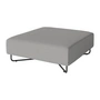 Bolia - Orlando Outdoor-Sofa O2 Pouf, 100 x 100 cm, Brezza hellgrau