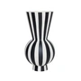 OYOY - Toppu Vase, Ø 14,5 x H 28 cm, weiß / schwarz