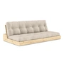 Karup - Base Schlafsofa, Kiefer klar lackiert / beige