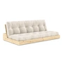 Karup - Base Schlafsofa, Kiefer klar lackiert / ivory