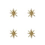 House Doctor - Spike Ornament, Ø 7,5 cm, braun (4er-Set)
