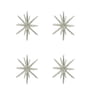 House Doctor - Spike Ornament, Ø 12 cm, silber (4er-Set)