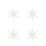 House Doctor - Spike Ornament, Ø 12 cm, weiß (4er-Set)