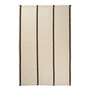 Ferm Living - Calm Kelim Wollteppich, 200 x 300 cm, off-white / coffee