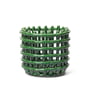 ferm Living - Keramik Korb, klein, emerald green