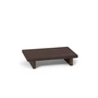 Ferm Living - Kona Low Beistelltisch, 49 x 33,5 cm, Eiche dunkel gebeizt