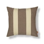 Ferm Living - Strand Outdoor Kissen, 50 x 50 cm, carob brown / parchment