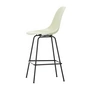 Vitra - Eames Fiberglass Barstuhl, medium, basic dark / parchment (Filzgleiter)
