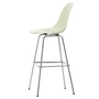 Vitra - Eames Fiberglass Barstuhl, hoch, verchromt / parchment (Filzgleiter)
