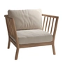 Fritz Hansen - Skagerak Tradition Outdoor Lounge Chair, Teak / light sand