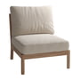 Fritz Hansen - Skagerak Tradition Outdoor Sofa Mittelmodul, Teak / light sand