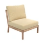 Fritz Hansen - Skagerak Tradition Outdoor Sofa Mittelmodul, Teak / honiggelb