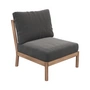 Fritz Hansen - Skagerak Tradition Outdoor Sofa Mittelmodul, Teak / charcoal