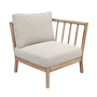 Fritz Hansen - Skagerak Tradition Outdoor Sofa Endmodul, Teak / light sand